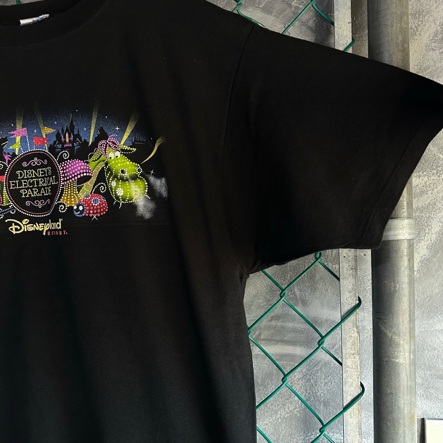 Camisa Vintage De Disney De Hombre Talla 2XL Color Negra Disneyland Eletrical Parade