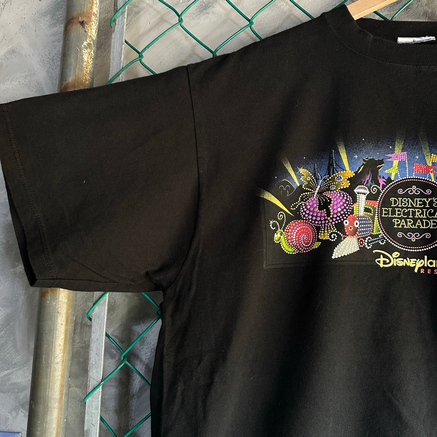 Camisa Vintage De Disney De Hombre Talla 2XL Color Negra Disneyland Eletrical Parade