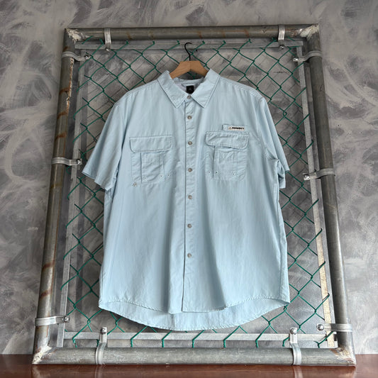 Camisa de botones Haimont Hombre XL Azul Bajo