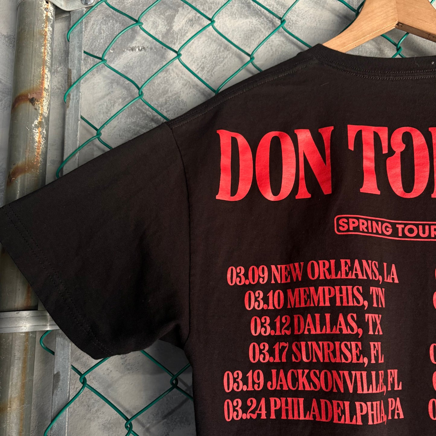 Playera Para Hombre Talla L Color Negro Don Toliver Spring Tour 2023