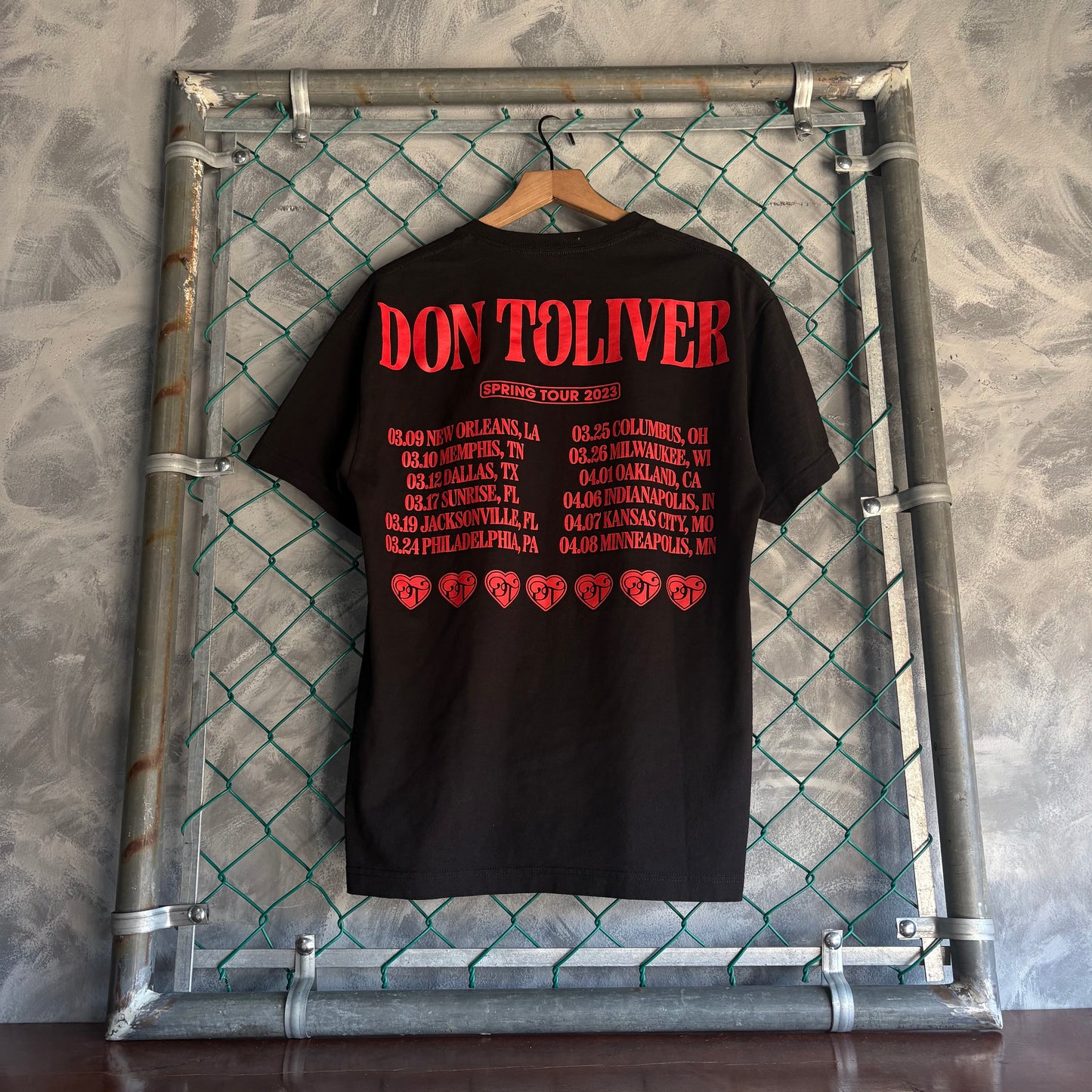 Playera Para Hombre Talla L Color Negro Don Toliver Spring Tour 2023