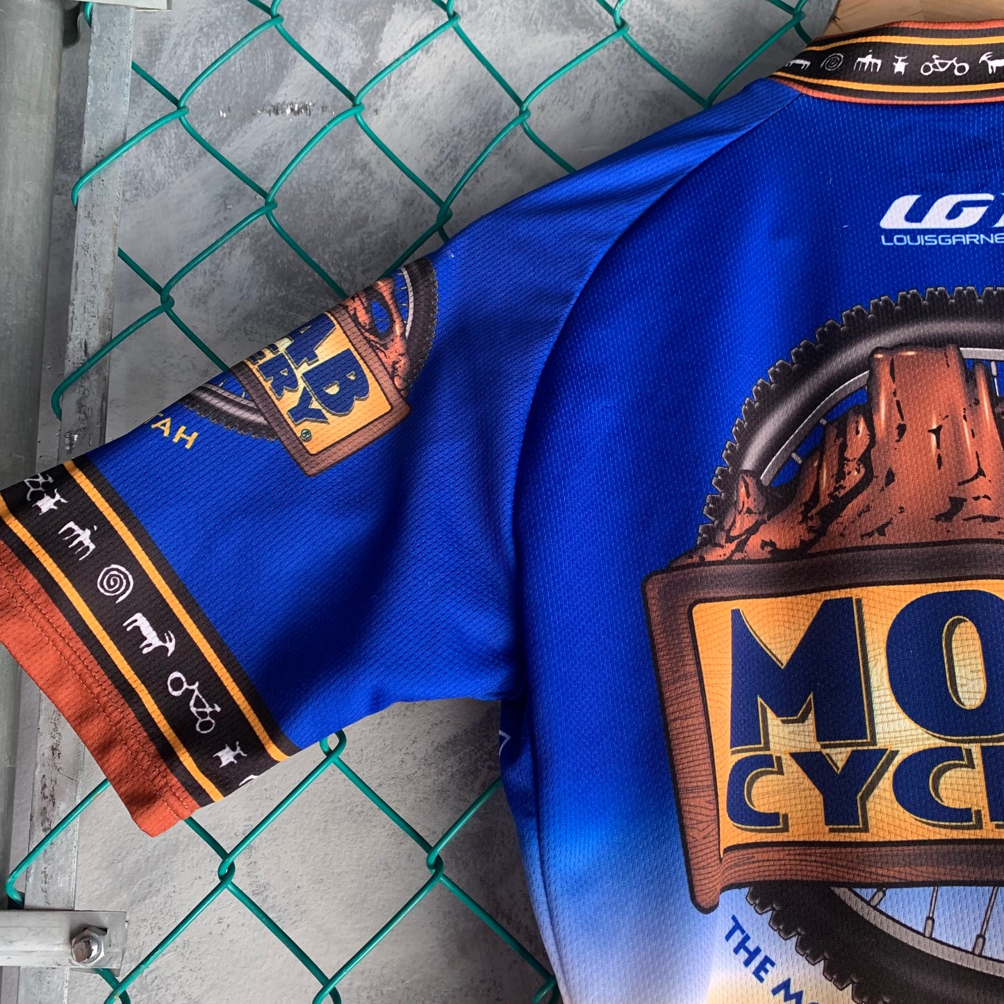 Playera De Ciclismo Para Hombre Talla S Color Azul Moab Cyclery