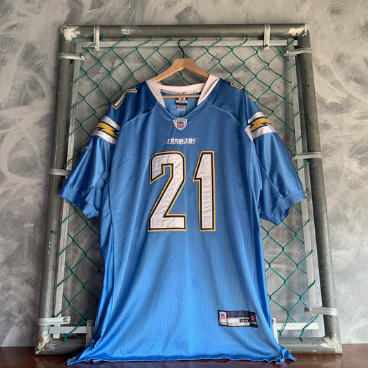 Jersey Reebook Para Hombre Talla 2XL Color Azul San Diego Chargers NFL Tomlinson #21