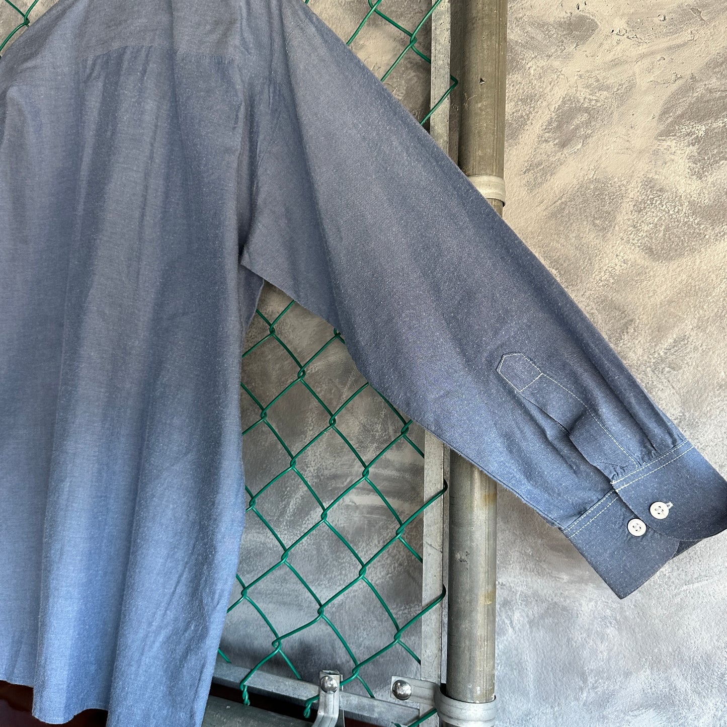 Camisa De Botones Dickies De Hombre Talla L Color Azul Mezclilla Manga Larga Mecanico Workwear Lisa