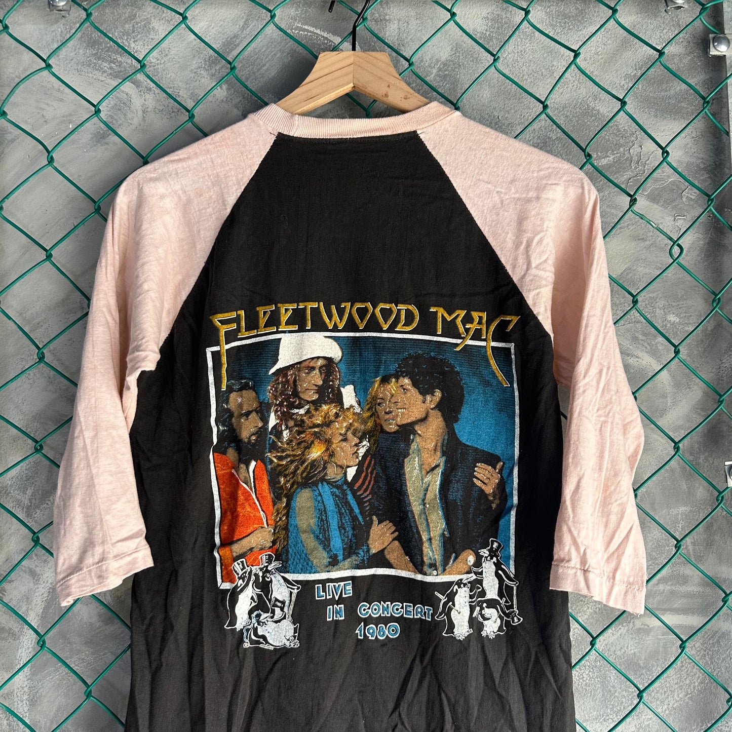 Camisa Vintage de Fleetwood Mac De Hombre Talla L Color Negra Tour 80s Rock Muy Rara