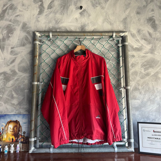 Chamarra Vintage Adidas De Hombre Talla XL Color Rojo Rompevientos 90s