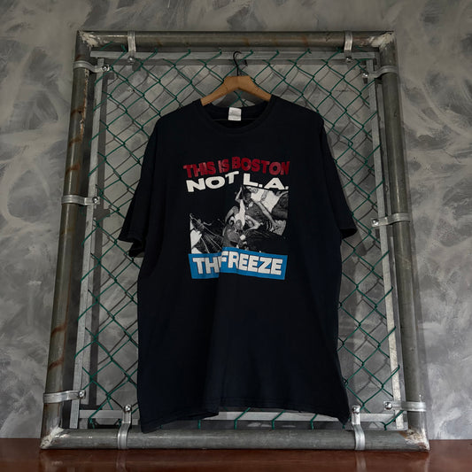 Playera Vintage Gildan Para Hombre Talla 2XL Color Negro The Freeze
