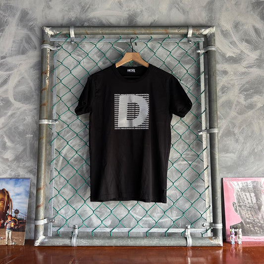 Camisa Diesel De Hombre Talla S Color Negro Original Manga Corta Lujo
