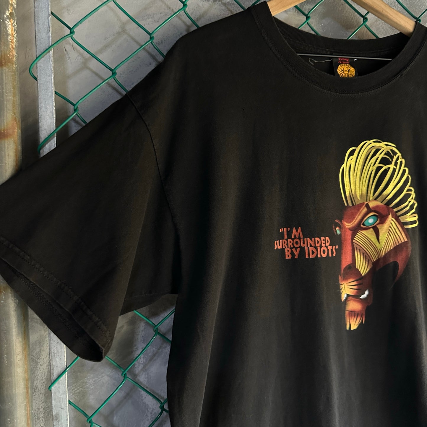 Camisa Vintage Del Rey Leon De Hombre Talla Xl Color Negro De Scar Disney