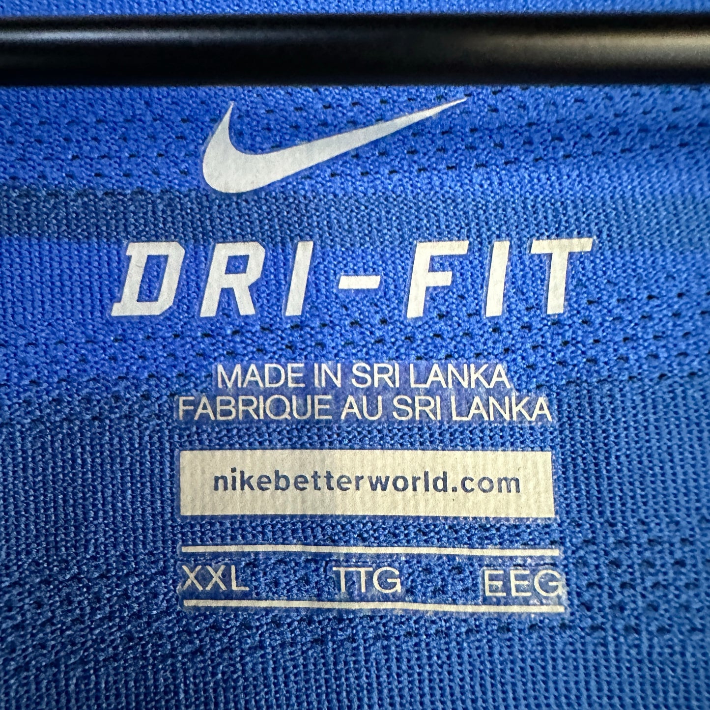Camisa Nike De Hombre Talla 2XL Color Azul Deportiva De Gimnasio Dri Fit
