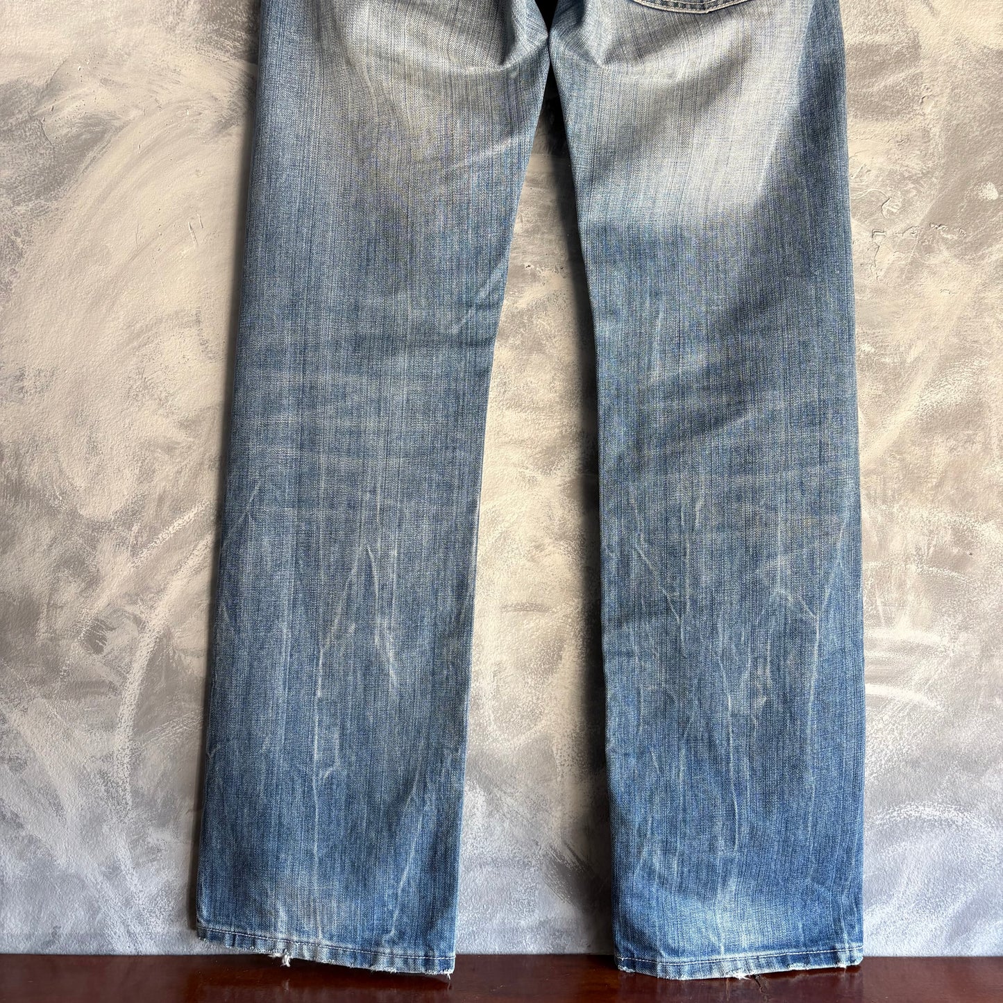 Pantalón RSRV Para Hombre Talla 34x34 De Mezclilla Color Azul Diseño de Telaraña