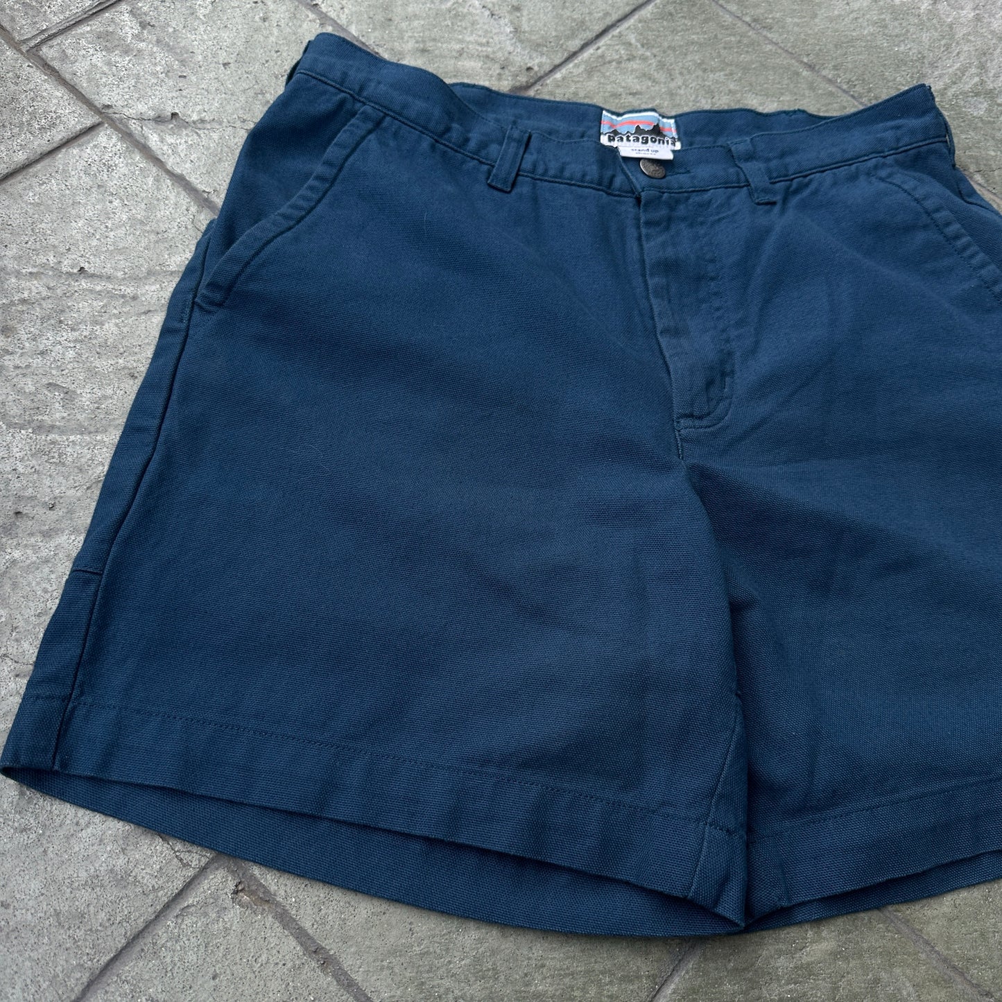 Short Patagonia Vintage De Hombre Talla 32 Color Azul 70s Safari Alpinismo