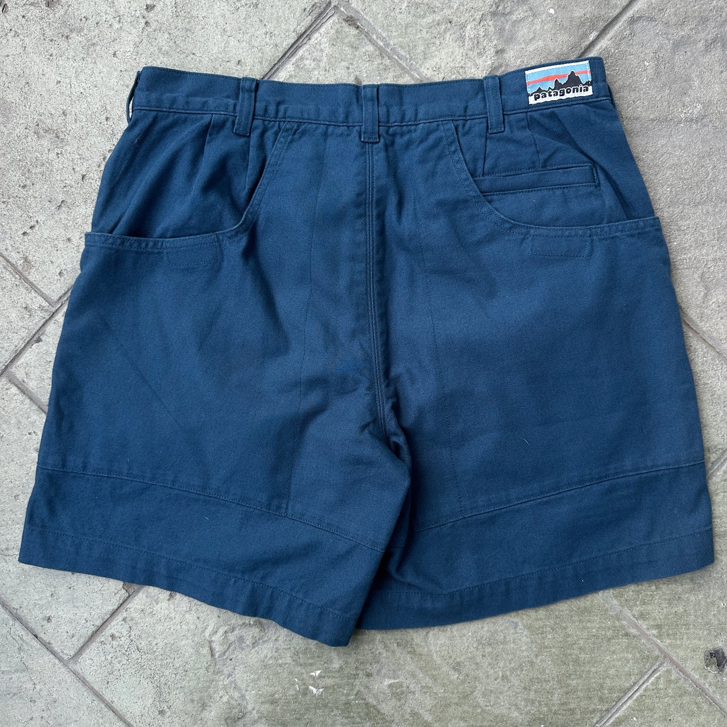 Short Patagonia Vintage De Hombre Talla 32 Color Azul 70s Safari Alpinismo