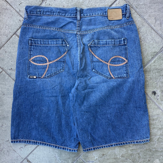 Short o Jorts Vintage Ecko Unltd De Hombre Talla 36 Color Azul Corte Baggy Y2K
