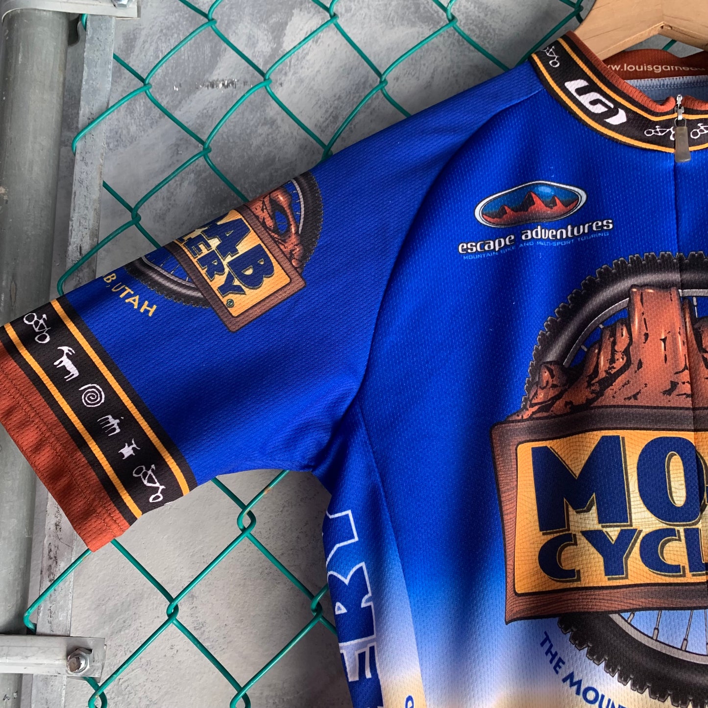 Playera De Ciclismo Para Hombre Talla S Color Azul Moab Cyclery