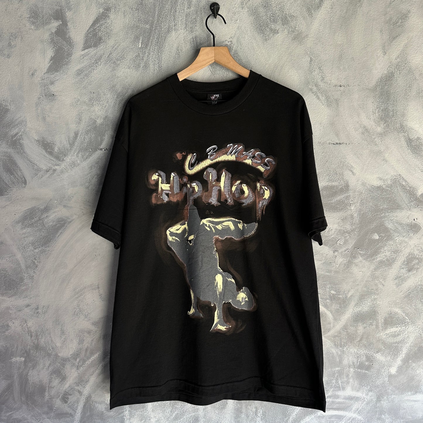 Playera Basica NBN Para Hombre Talla XL Color Negro C.B Mass Hip Hop