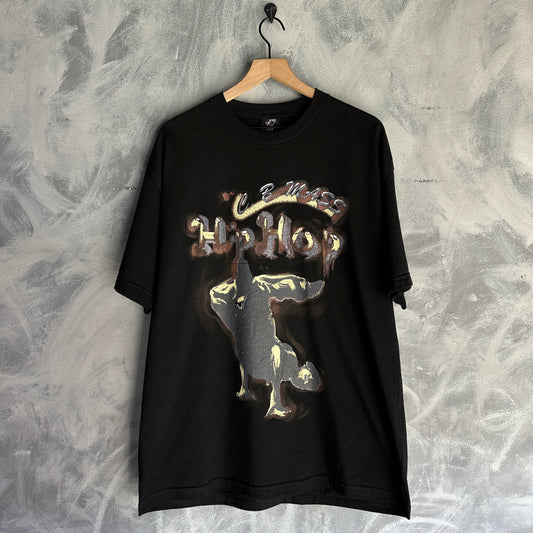 Playera Basica NBN Para Hombre Talla XL Color Negro C.B Mass Hip Hop