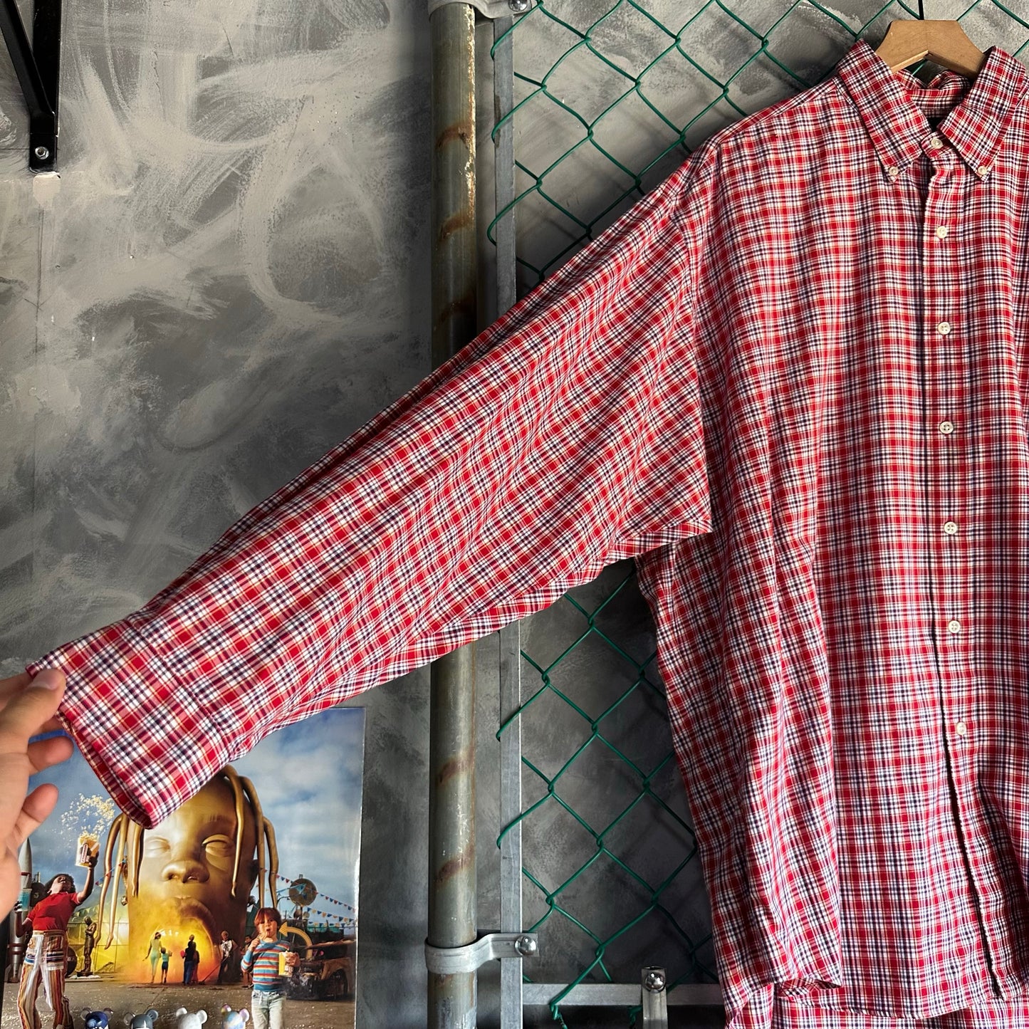 Camisa De Botones Polo Ralph Lauren De Hombre Talla Xl Color Rojo De Cuadros De Vestir