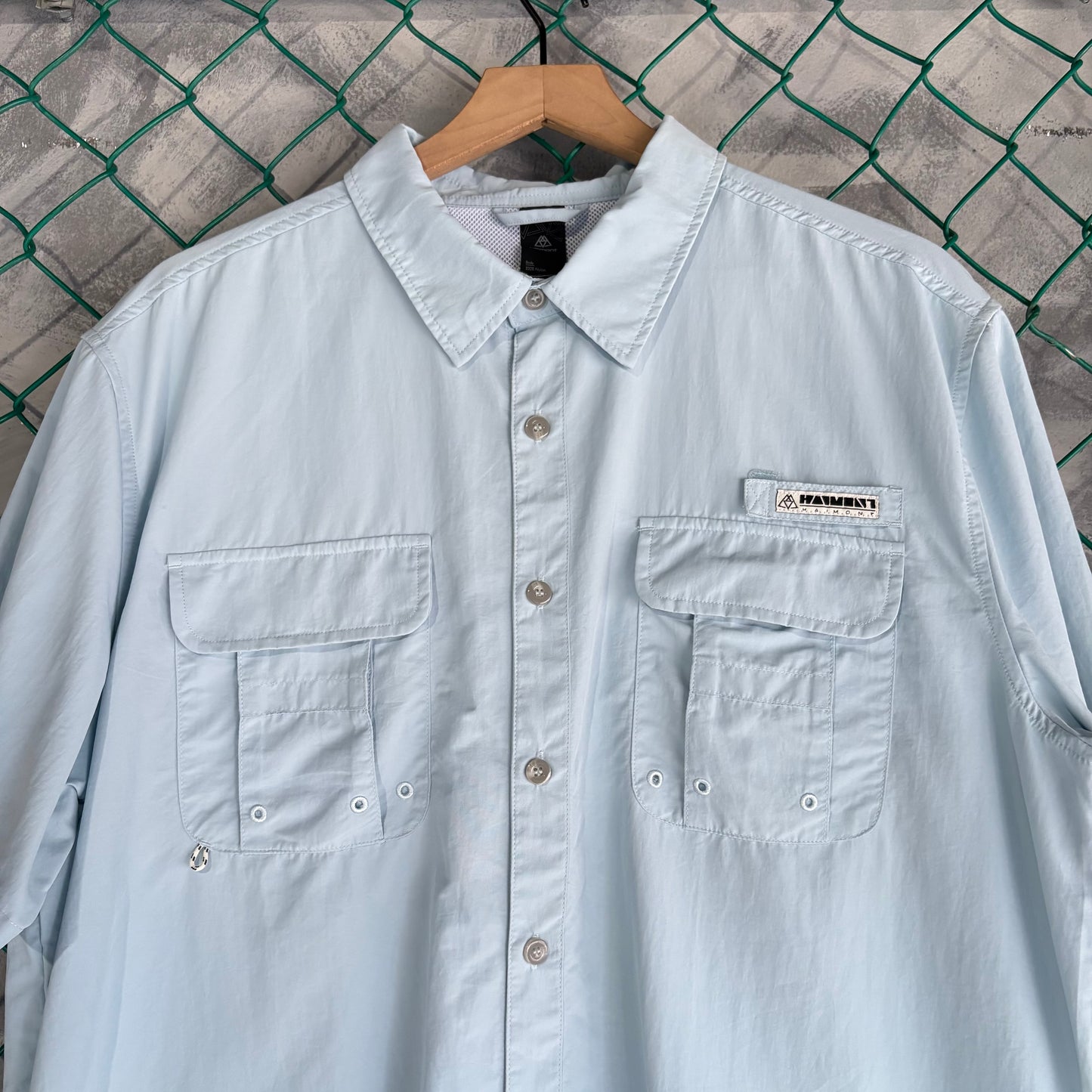 Camisa de botones Haimont Hombre XL Azul Bajo