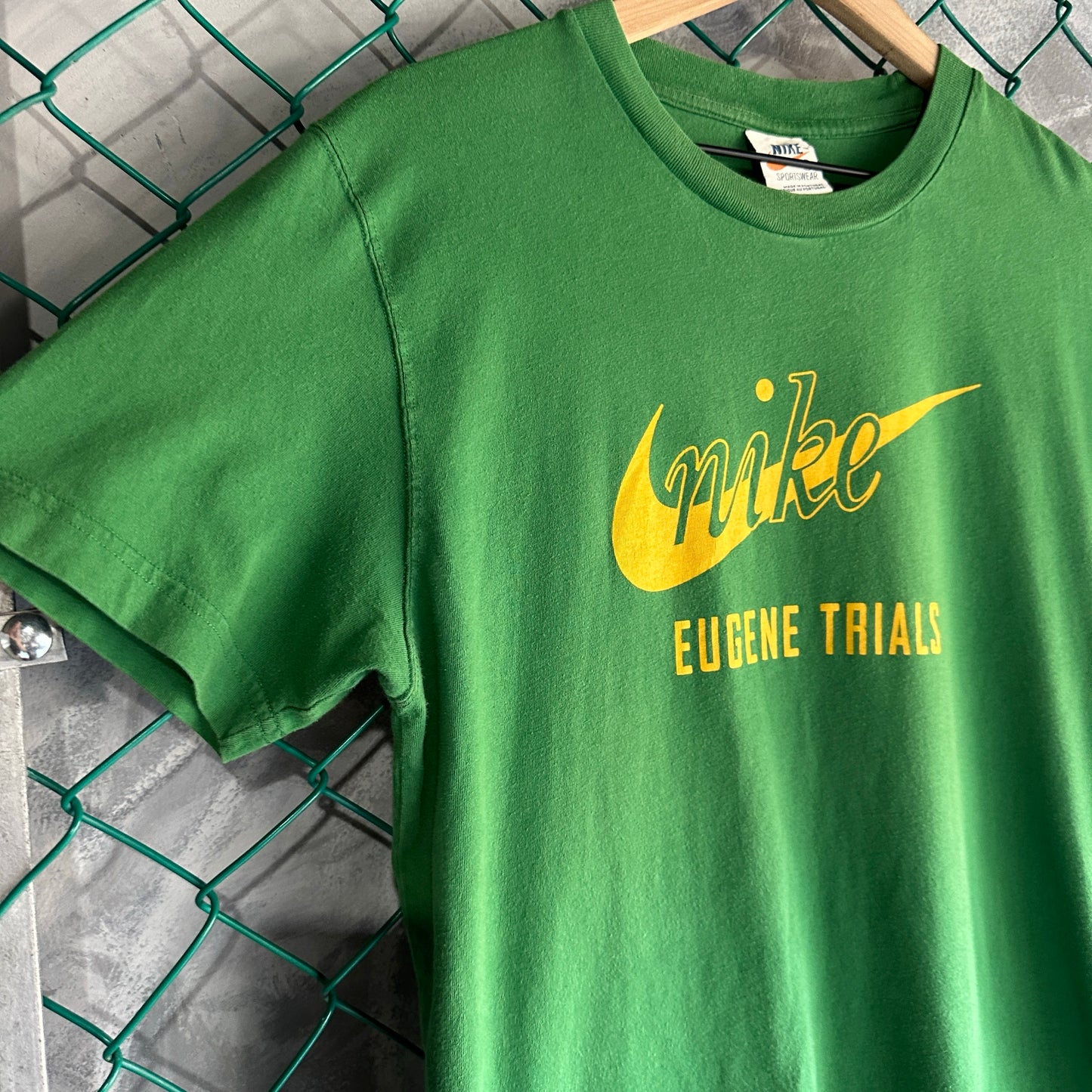 Camisa Vintage Nike De Hombre Talla M Color Verde De Los 70s Rara Deportiva