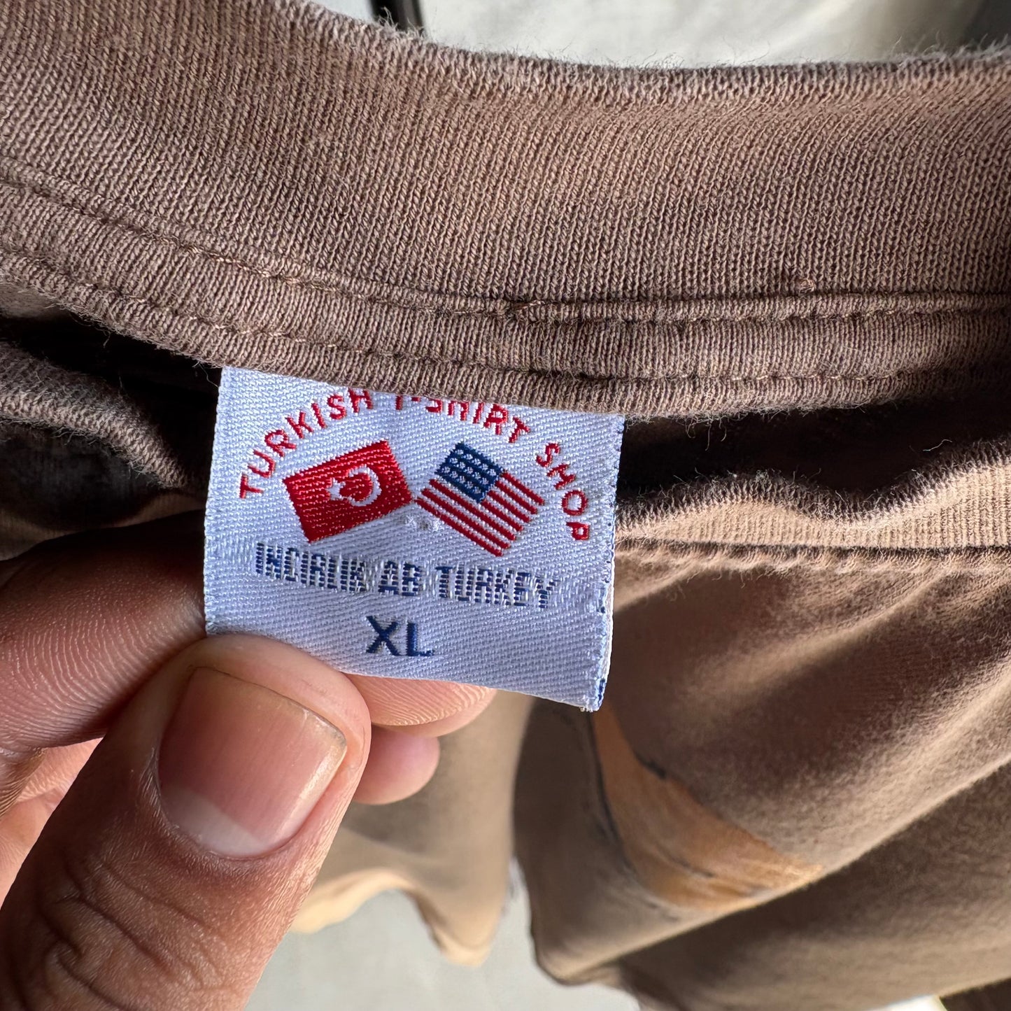 Playera Turkish Para Hombre Talla XL Color Café Baghdad Iraq 2005