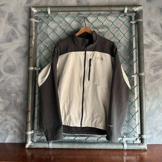 Chamarra The North Face De Hombre Talla XL Color Blanco Gris Forro Polar Táctica
