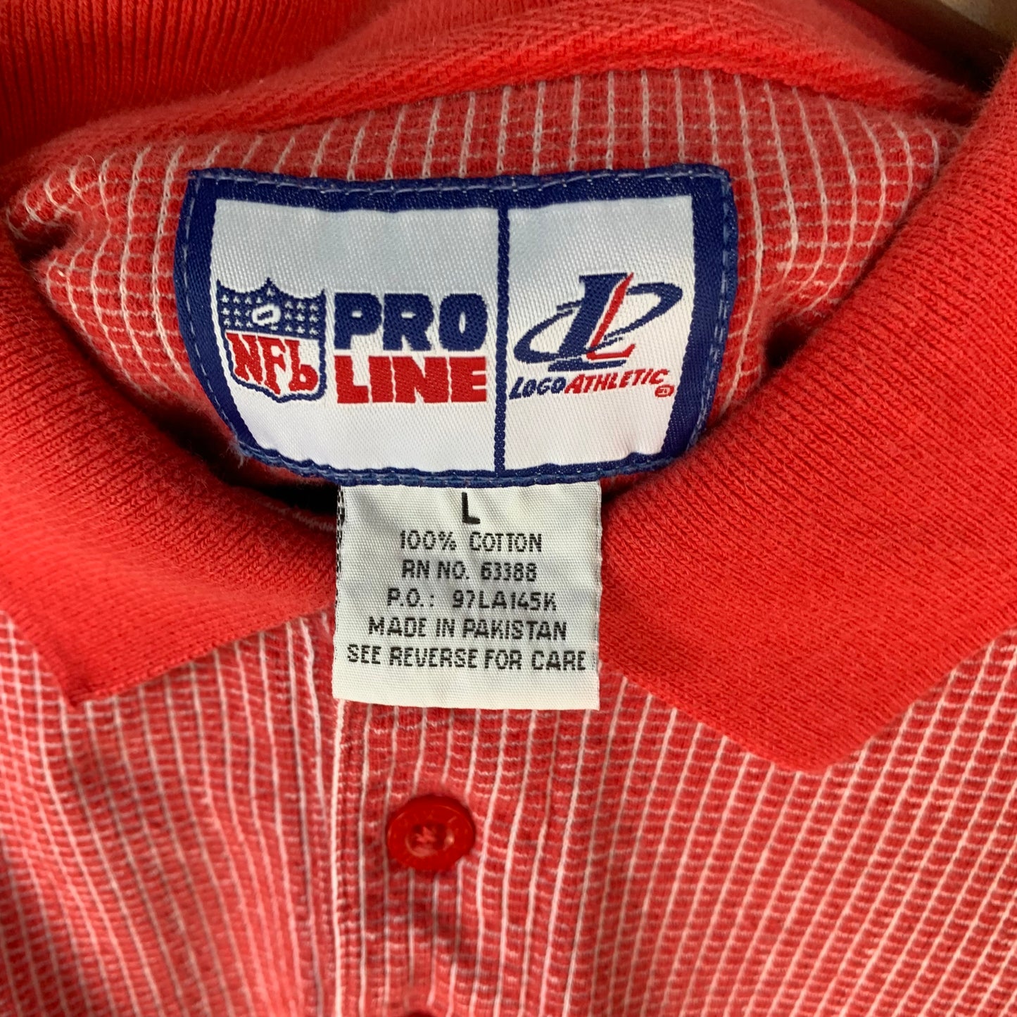 Polo Pro Line Para Hombre Talla L Color Rojo NFL Kansas City