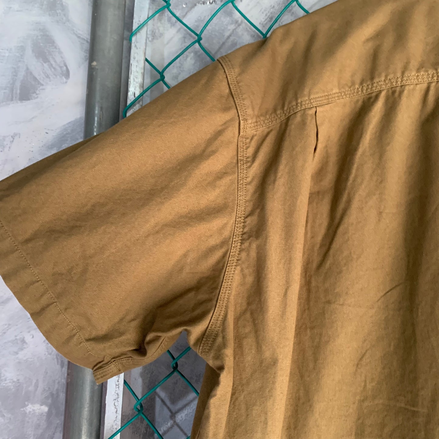 Camisa De Botones Carhartt Para Hombre Talla 2XL Color Cafe