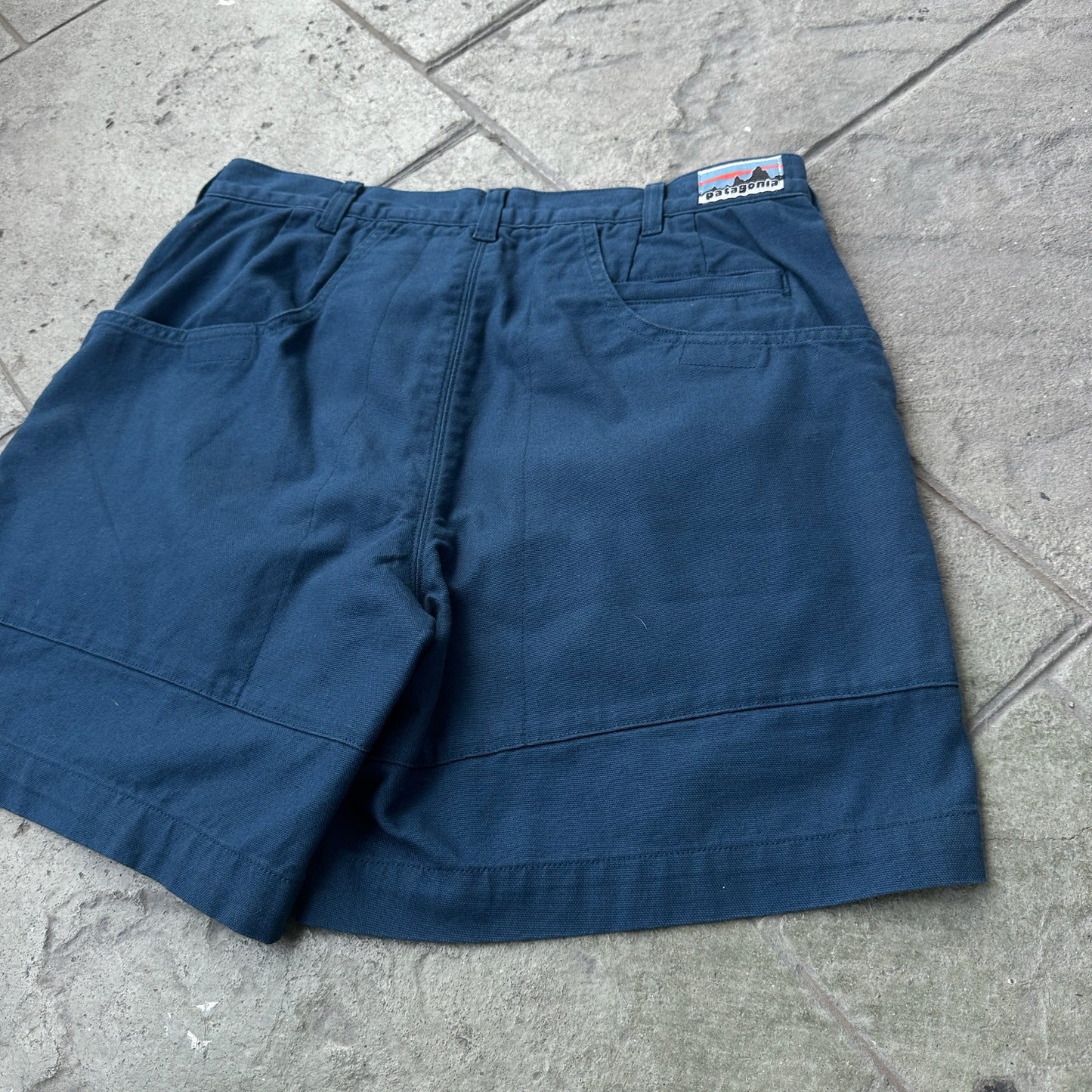 Short Patagonia Vintage De Hombre Talla 32 Color Azul 70s Safari Alpinismo