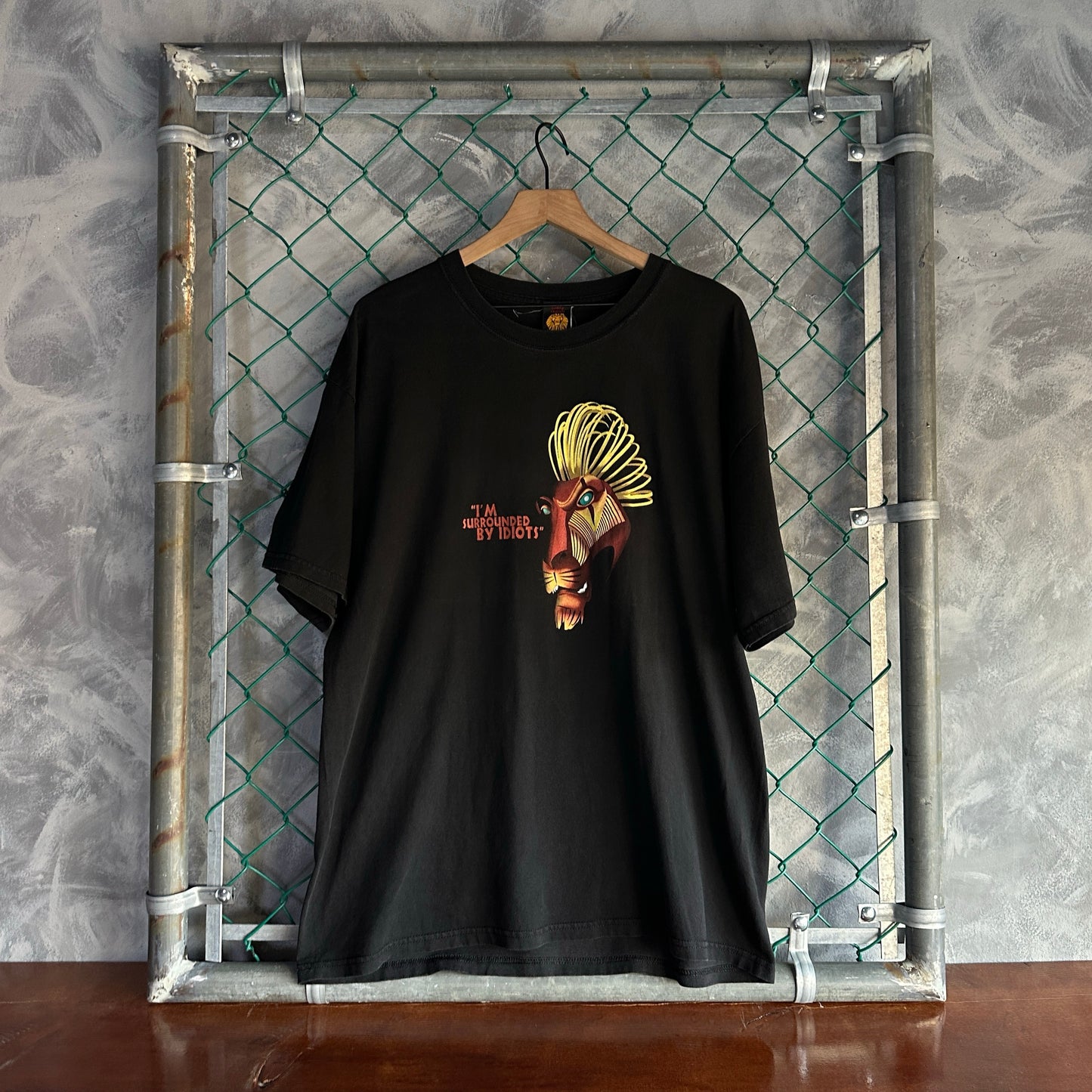 Camisa Vintage Del Rey Leon De Hombre Talla Xl Color Negro De Scar Disney