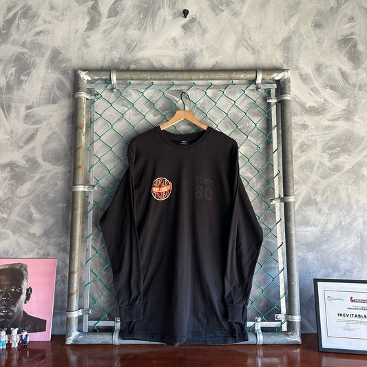 Camisa Stussy De Hombre Talla L Color Negro Manga Larga