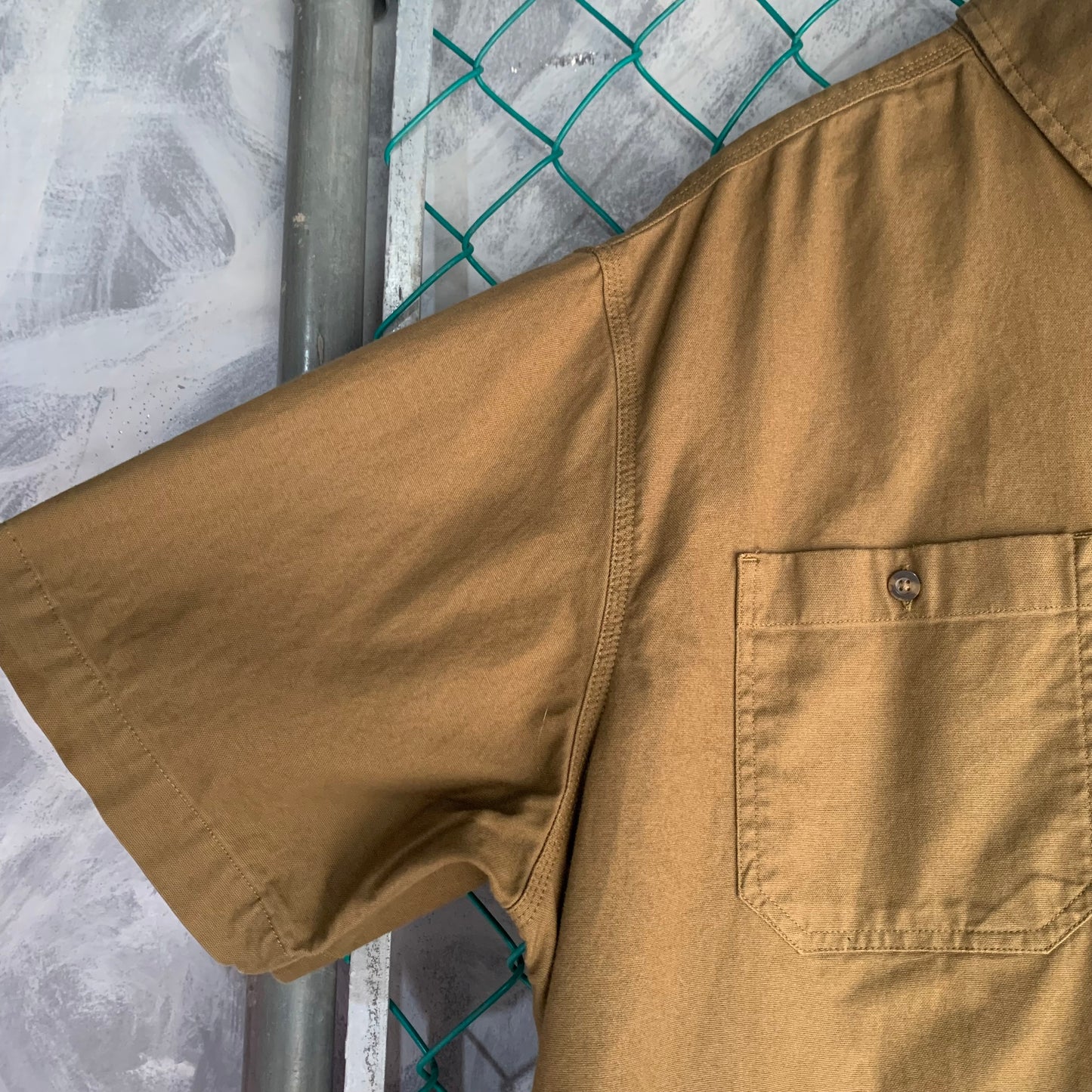 Camisa De Botones Carhartt Para Hombre Talla 2XL Color Cafe