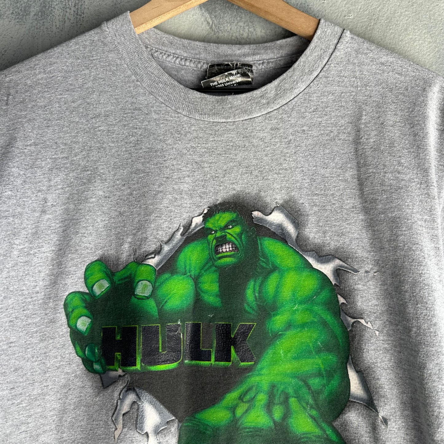Playera de Hulk para hombre talla S color gris mercancíaoficial