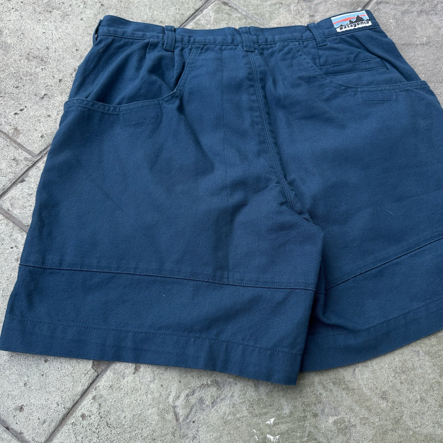 Short Patagonia Vintage De Hombre Talla 32 Color Azul 70s Safari Alpinismo