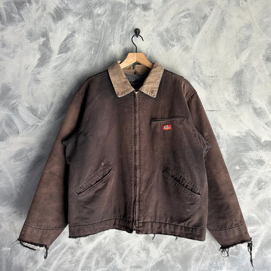 Chamarra Dickies Vintage para hombre despintado rota corte Boxi