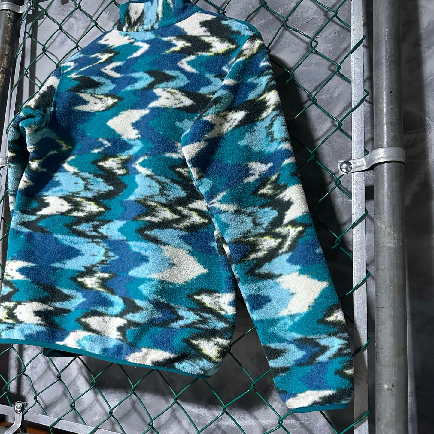 Suéter Patagonia De Mujer Talla S Color Azul Patron Azteca Surf Alpinismo Snap T
