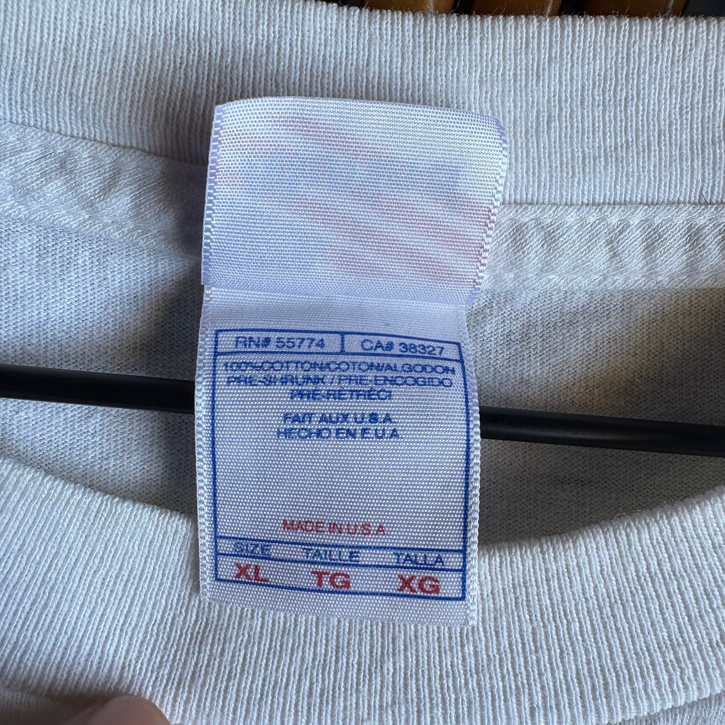 Playera Básica Murina Para Hombre Talla XL Color Blanco U2 Vértigo 05