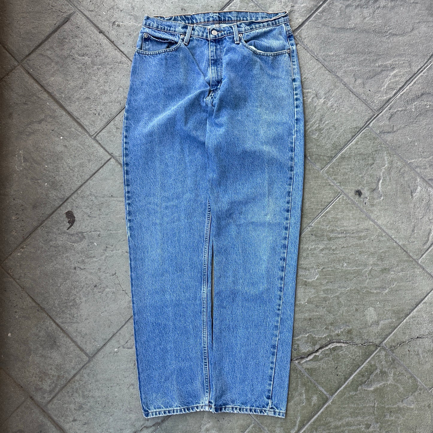 Pantalon Polo Ralph Lauren De Hombre Talla 34x34 Color Azul Claro Corte Baggy Vintage