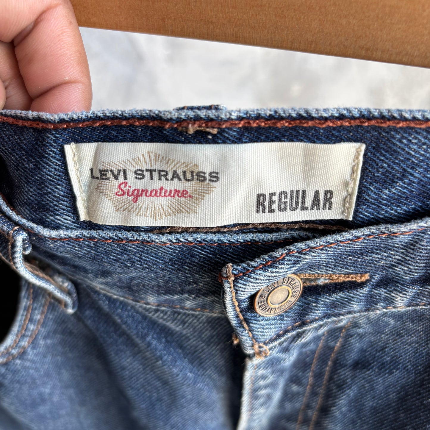 Pantalón Levi’s Strauss Para Hombre Talla 33x30 Azul de Mezclilla Corte Regular