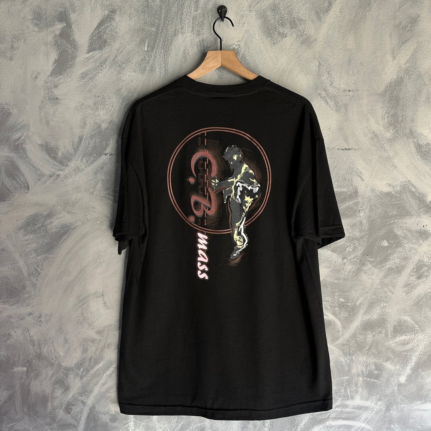 Playera Basica NBN Para Hombre Talla XL Color Negro C.B Mass Hip Hop