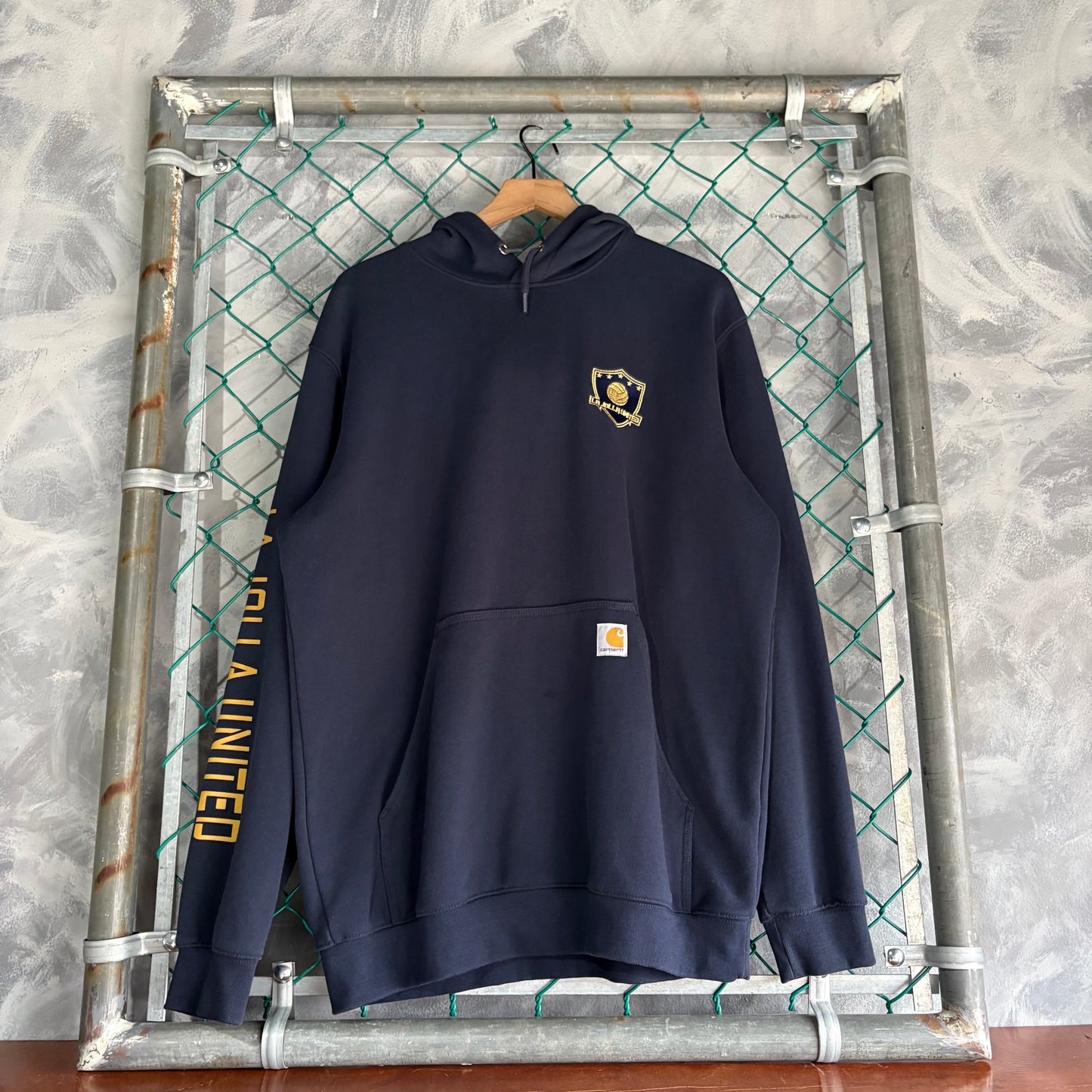 Hoodie Carhartt Para Hombre Talla L Color Azul Marino La Jolla Unites