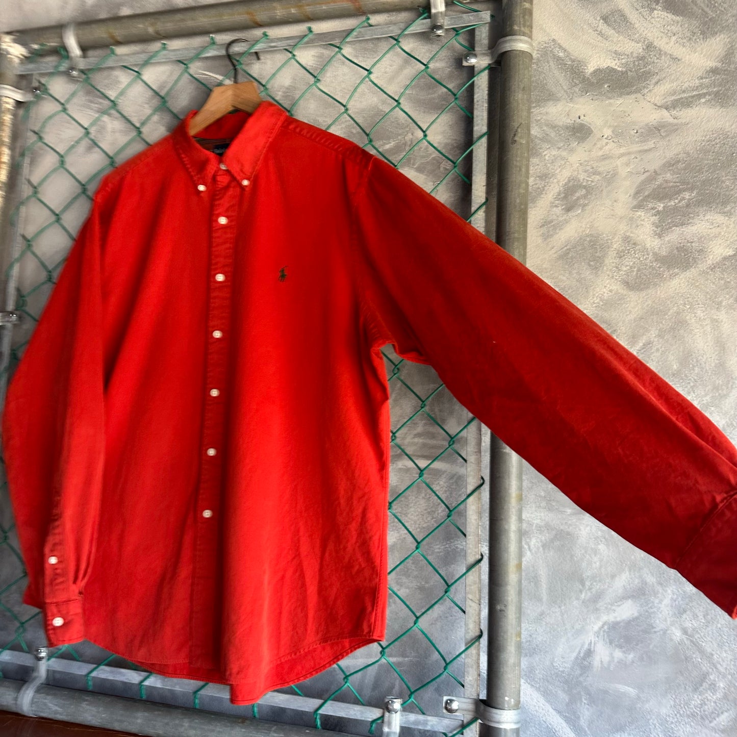 Camisa Polo Ralph Lauren De Hombre Talla XL Color Rojo De Tela Gruesa