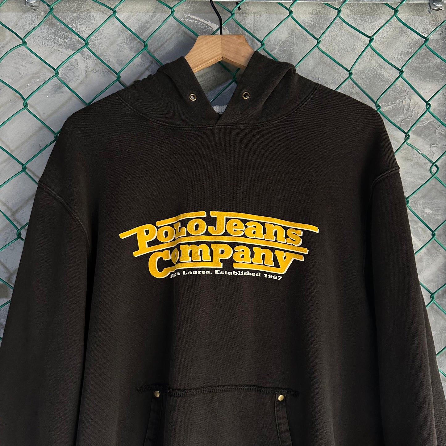 Hoodie Polo Ralph Lauren De Hombre Talla L Color Negro Con Forro Por Dentro Tela Pesada Polo Jeans
