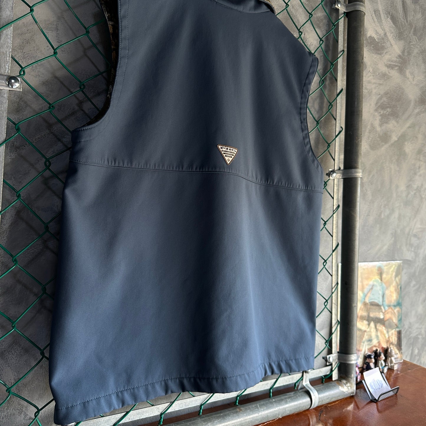 Chaleco Columbia De Hombre Talla XL Color Azul PFG Camo Camuflaje