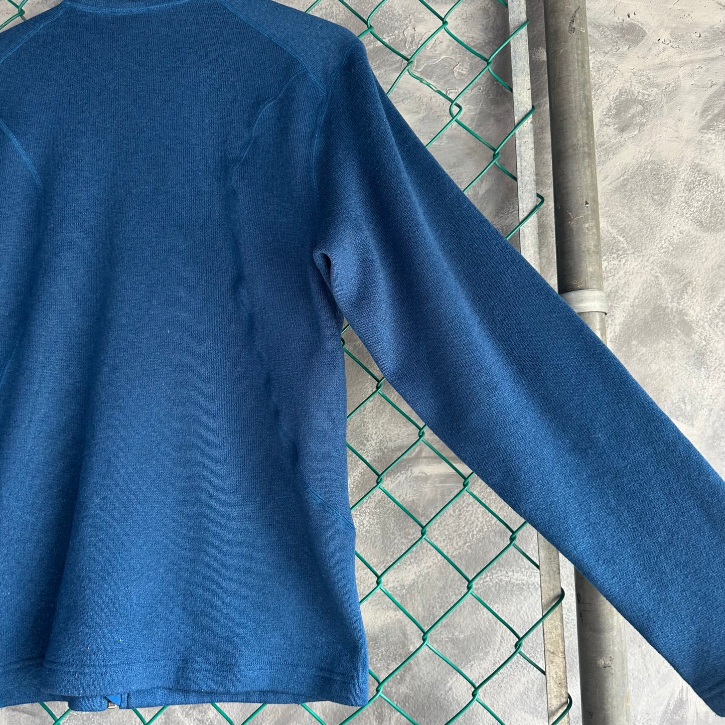 Sueter Marmot De Hombre Talla M Color Azul Polar Con Ziper Alpinismo Senderismo