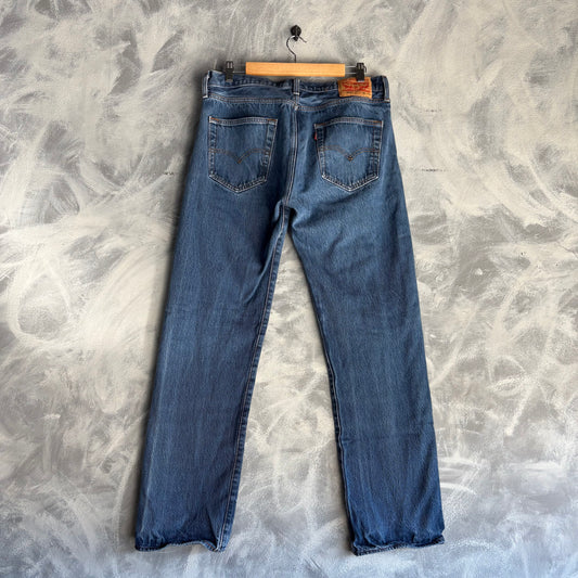 Pantalón Levi’s 501 Para Hombre Talla 35x34 Azul de Mezclilla Corte Regular