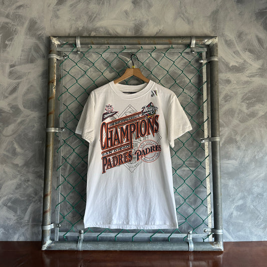 Camisa Vintage De San Diego Padres De Hombre Talla M Color Blanco Nueva Deadstock Campeones