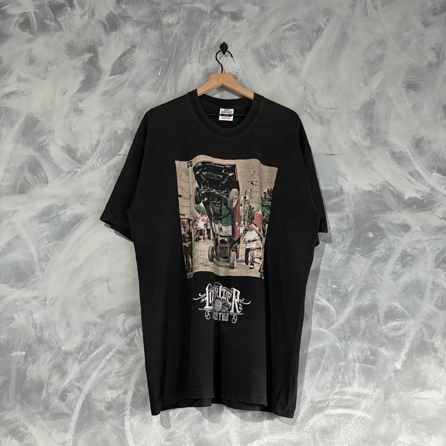 Playera Streetwear Supply Para Hombre Talla 2XL Color Negro Lowrider Lifestyle