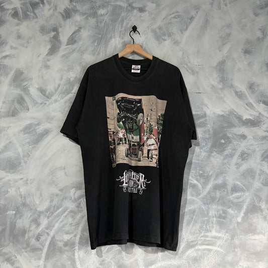 Playera Streetwear Supply Para Hombre Talla 2XL Color Negro Lowrider Lifestyle