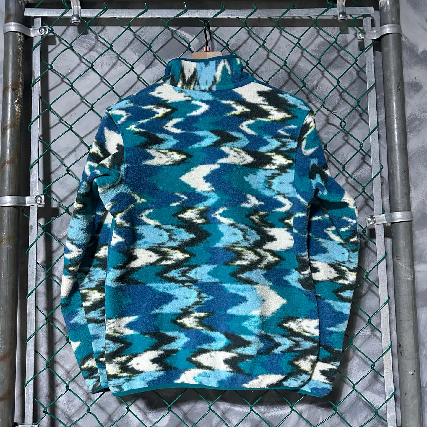 Suéter Patagonia De Mujer Talla S Color Azul Patron Azteca Surf Alpinismo Snap T
